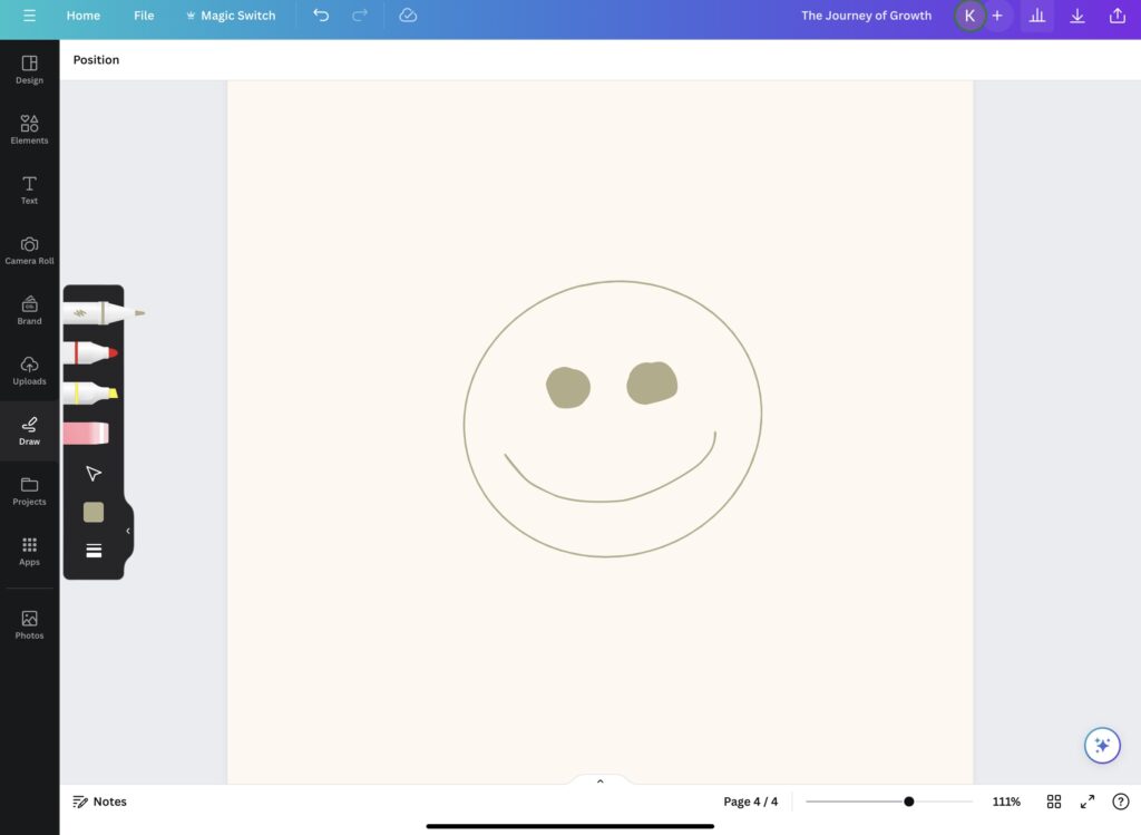 Canva drawing abilities