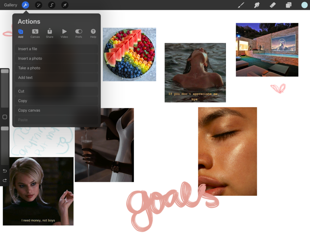 Adding photos in Procreate